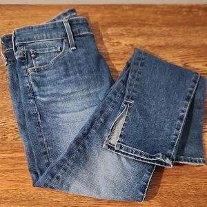 AG Adriano Goldschmied Farrah Skinny Ankle Jeans in Light Blue